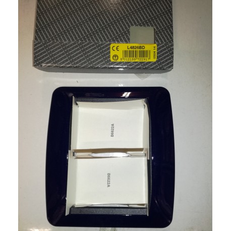Bticino - Placca 6 moduli – blu solid L4826BD