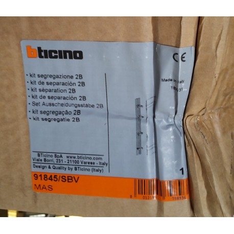Bticino - Kit segregazione 2B 91845/SBV