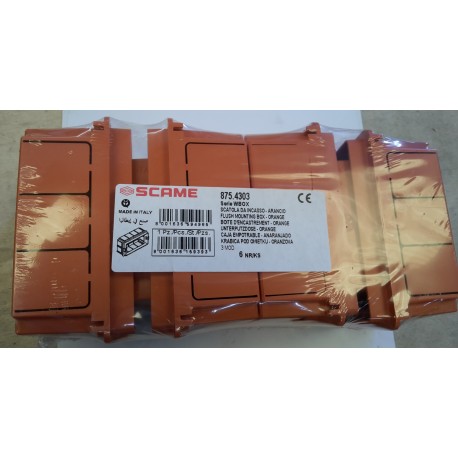 Scame - Scatola da incasso 3MOD - 875.4303