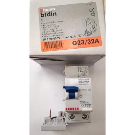Bticino - Modulo differenziale 2P 0,03A - G23/32A