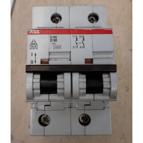 ABB - Interruttore automatico 80A 2P 10k - S 292 D80