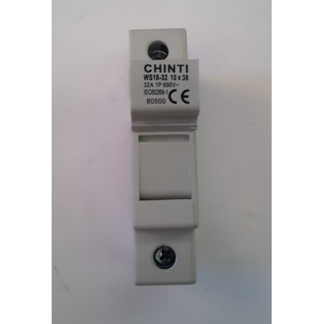 Chinti - Portafusibile 10x38 32A 1P - WS18-32 (80500)