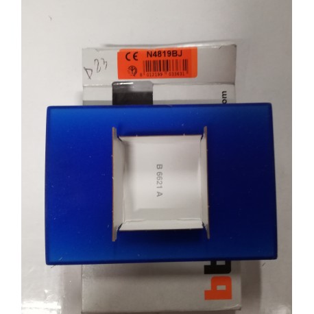 Bticino - 2 placche due posti blu gel - N4819BJ