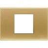 Bticino - Placca 2 moduli oro satinato - N4819OS