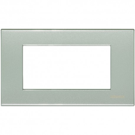 Bticino - Placca 4 posti grigio perla - N4804GN