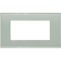 Bticino - Placca 4 posti grigio perla - N4804GN