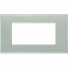 Bticino - Placca 4 posti grigio perla - N4804GN