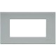 Bticino - 2 placche 4 posti grigio pietra - N4804GE