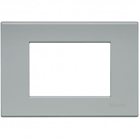 Bticino - Placca 3 moduli - grigio pietra - N4803GE
