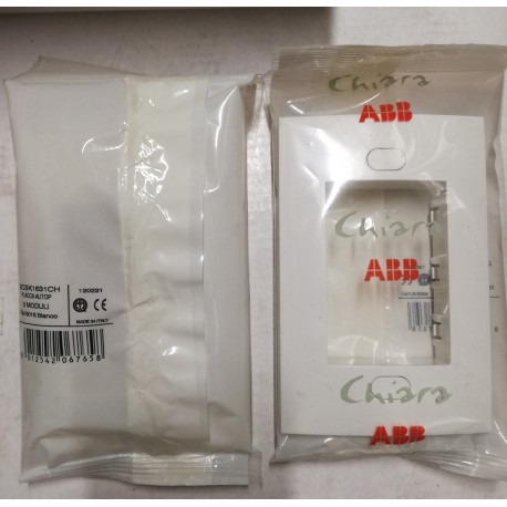 ABB - 2 placche autop 3 moduli ral 9016 bianco - 2CSK1631CH