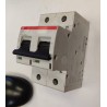 ABB - INTERRUTTORE MAGNETOTERMICO 2P 500V 50KA S802S-UCB10