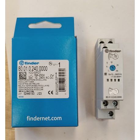 FINDER - TEMPORIZZATORE MODULARE 16A-250V AC-DC