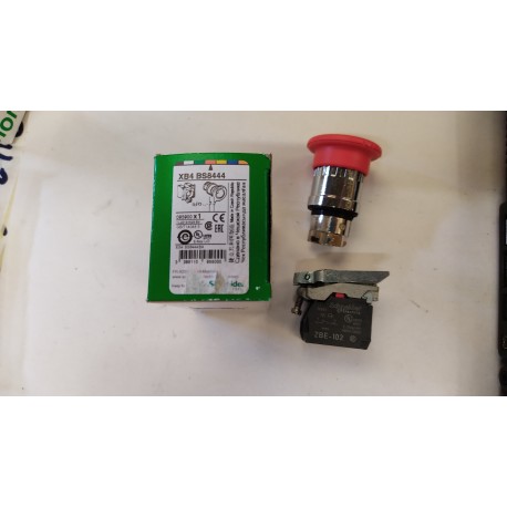 SCHNEIDER - PULSANTE A FUNGO ROSSO XB4 BS8444