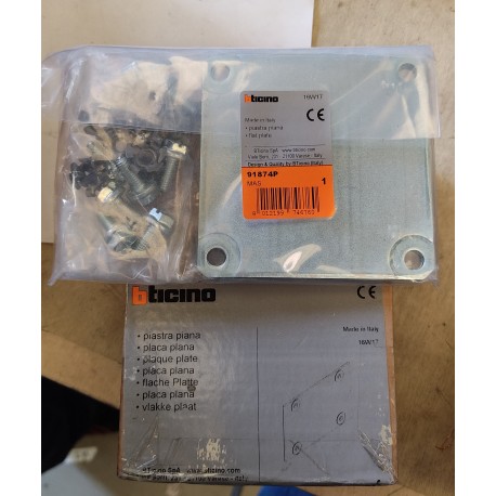 BTICINO - PIASTRA PIANA