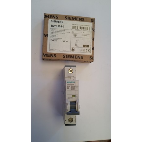 Siemens - Interruttore automatico 1P 3A 230/400V 6K
