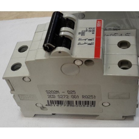 ABB - Interruttore automatico 2P 25A 10k (S 202M D25)