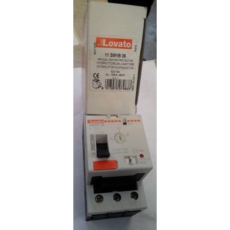Lovato - Interruttore salvamotore 6,3-10A
