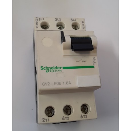 Schneider - Interruttore automatico con leva 3P 1.6A