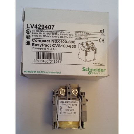 Schneider - Bobina MN 220-240V 50/60Hz 208-277V 60Hz