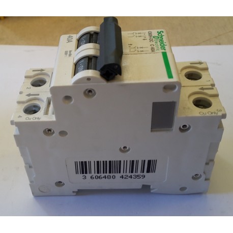 Schneider - Interruttore automatico magnetotermico C 40A 500V 6K 2P