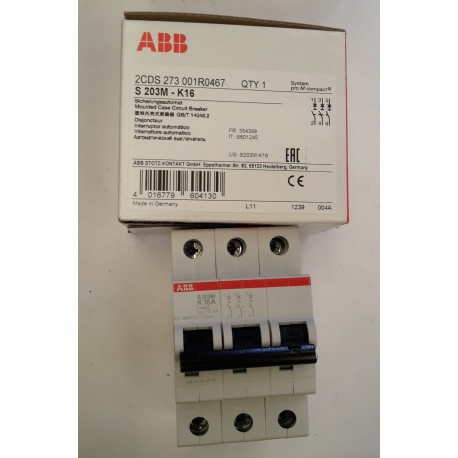 ABB - Interruttore automatico 3P 16A 15k
