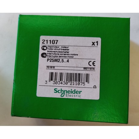 SCHNEIDER - INTERRUTTORE PROTEZIONE MOTORE P25M 3P 2,5÷4A