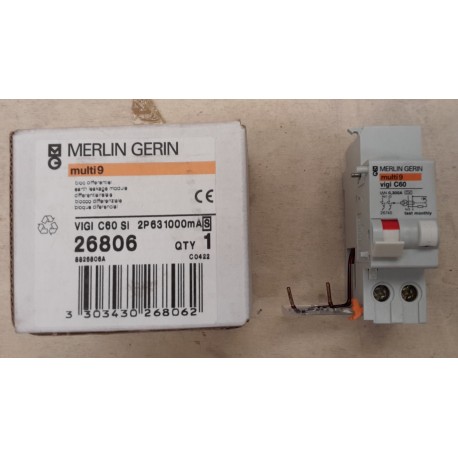 MERLIN GERIN - BLOCCO DIFFERENZIALE VIGI C60 SI 2P 63 1000MA