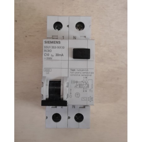 SIEMENS - INTERRUTTORE MAGNETOTERMICO DIFFERENZIALE - 5SU1353-1KK10