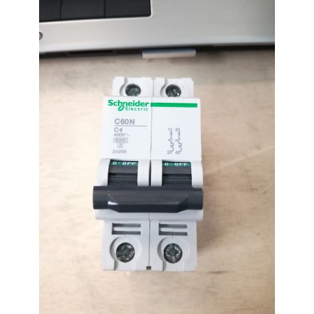 SCHNEIDER - INTERRUTTORE MINIATURA C60N C4