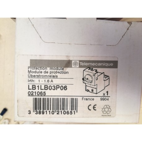 TELEMECANIQUE - Modulo di protezione da sovraccarico 1 - 1,6 A