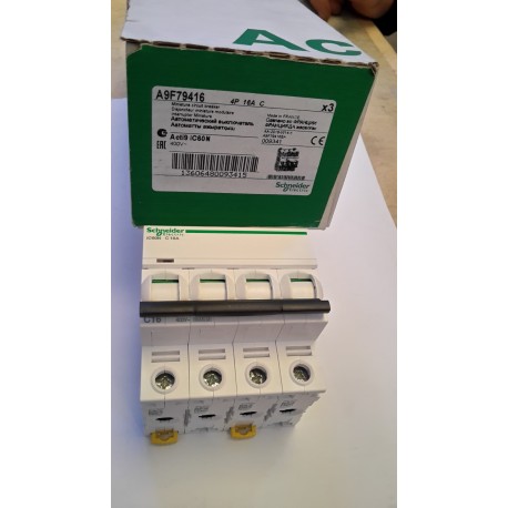Schneider - Interruttore 4P 16A C 6K