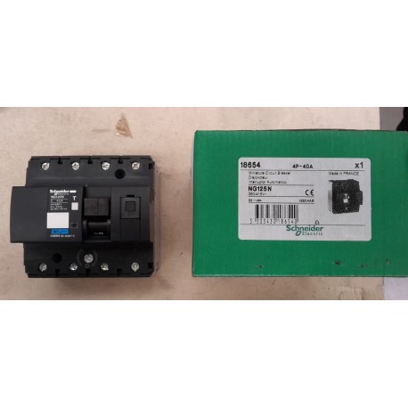 SCHNEIDER ELECTRIC - INTERRUTTORE AUTOMATICO 4X40A NG125N