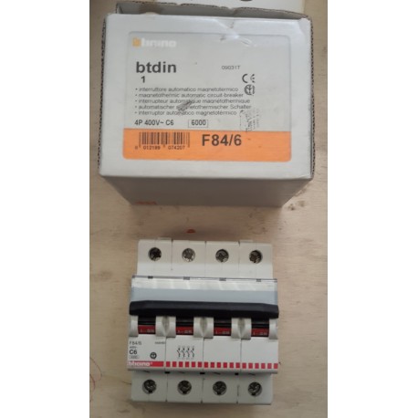 BTICINO - INTERRUTTORE MAGNETOTERMICO 4P