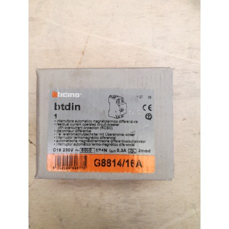 BTICINO - INTERRUTTORE MAGNETOTERMICO - G8814/16A
