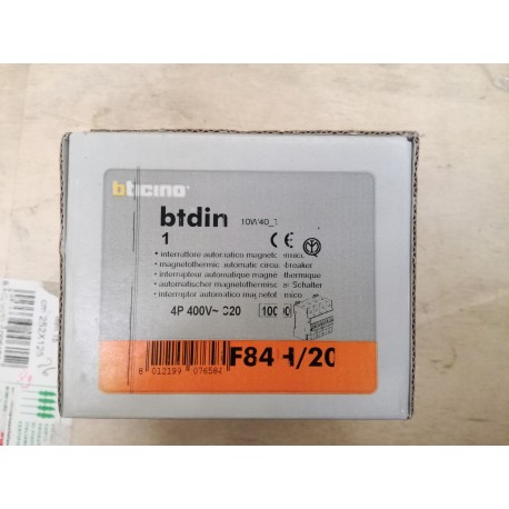 BTICINO - INTERRUTTORE MAGNETOTERMICO - F84H/20