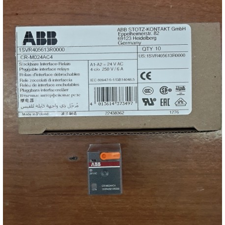 ABB - RELE&#039; DA ZOCCOLO 24V - 1SVR405613R0000