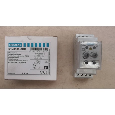 SIEMENS - RELE&#039; DIFFERENZIALE 5A - 5SV8000-6KK