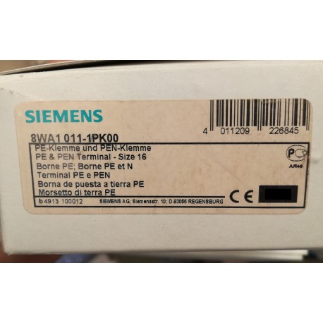 SIEMENS - MORSETTO DI TERRA - 8WA1011-1PK00