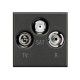 BTICINO HS4210D AXOLUTE antracite presa TV/RD/SAT demiscelata