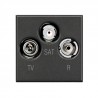 BTICINO HS4210D AXOLUTE antracite presa TV/RD/SAT demiscelata