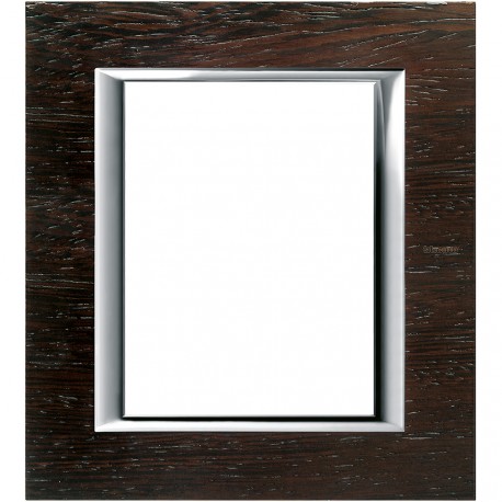 placca Bticino rettangolare 3+3 moduli - legno wenge&#039; - materiale legno massello