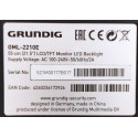 GRUNDIG GML-2210E MONITOR LED/TFT FOR PROFESSIONAL VIDEO SURVEILLANCE