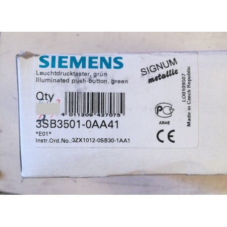 SIEMENS - 3SB3501-0AA41 - PULSANTE ILLUMINATO