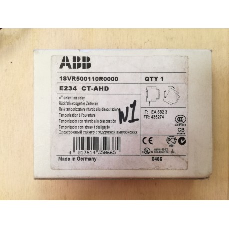 ABB - 1SVR500110R0000 - RELE&#039; TEMPORIZZATORE RITARDO ALLA DISECCITAZIONE