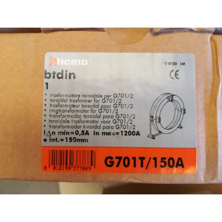 BTICINO - G701T/150A - TRASFORMATORE TOROIDALE