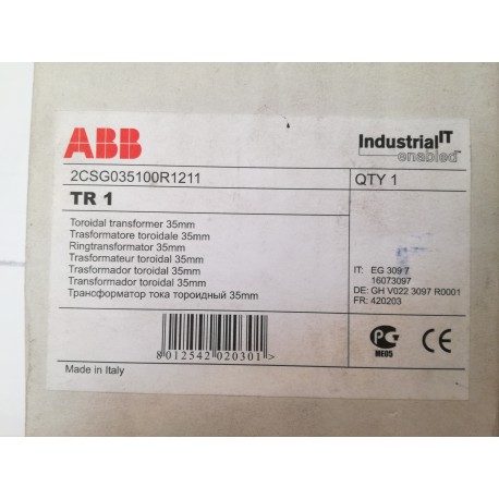 ABB - 2CSG035100R1211 - TRASFORMATORE TOROIDALE