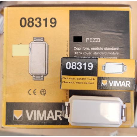 N.4 PEZZI - VIMAR - 08319 - COPRIFORO MODULO STANDARD