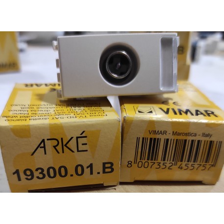 VIMAR - 19300.01.B - PRESA TV-ERD-SAT DIRETTA BIANCO