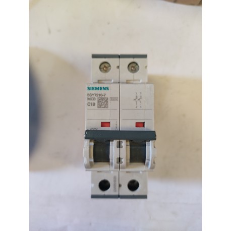 SIEMENS - 5SY7210-7 - INTERRUTTORE AUTOMATICO C10 2P 15000K