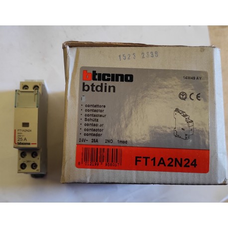 BTICINO - FT1A2N24 - CONTATTORE 24V 25A 1MOD